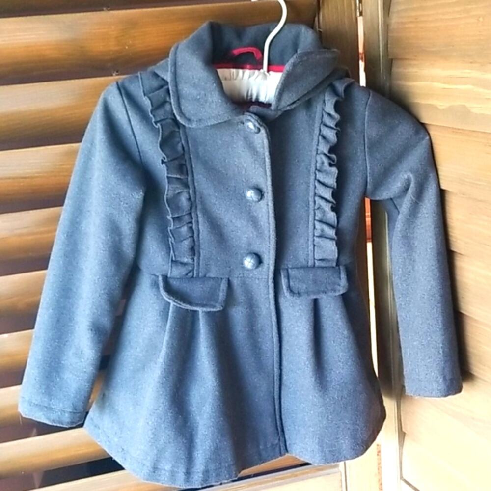 Gray Pea Coat w/Hood